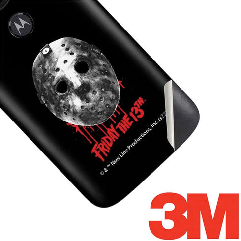 Warner Bros Friday the 13th Jason Voorhees Dripping Mask Moto E5 Play Skin